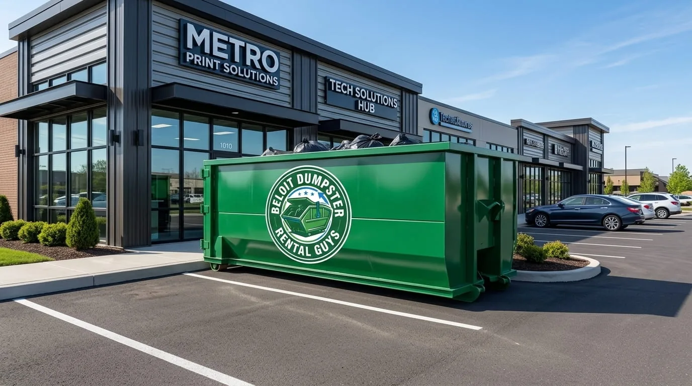 Range of roll-off dumpster sizes available in Beloit WI